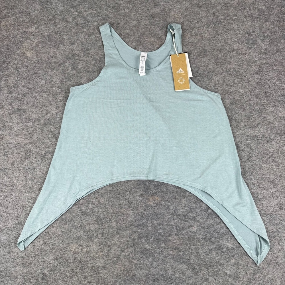 Adidas Knot Tank‎ Modal Stretch Blue Womens XS